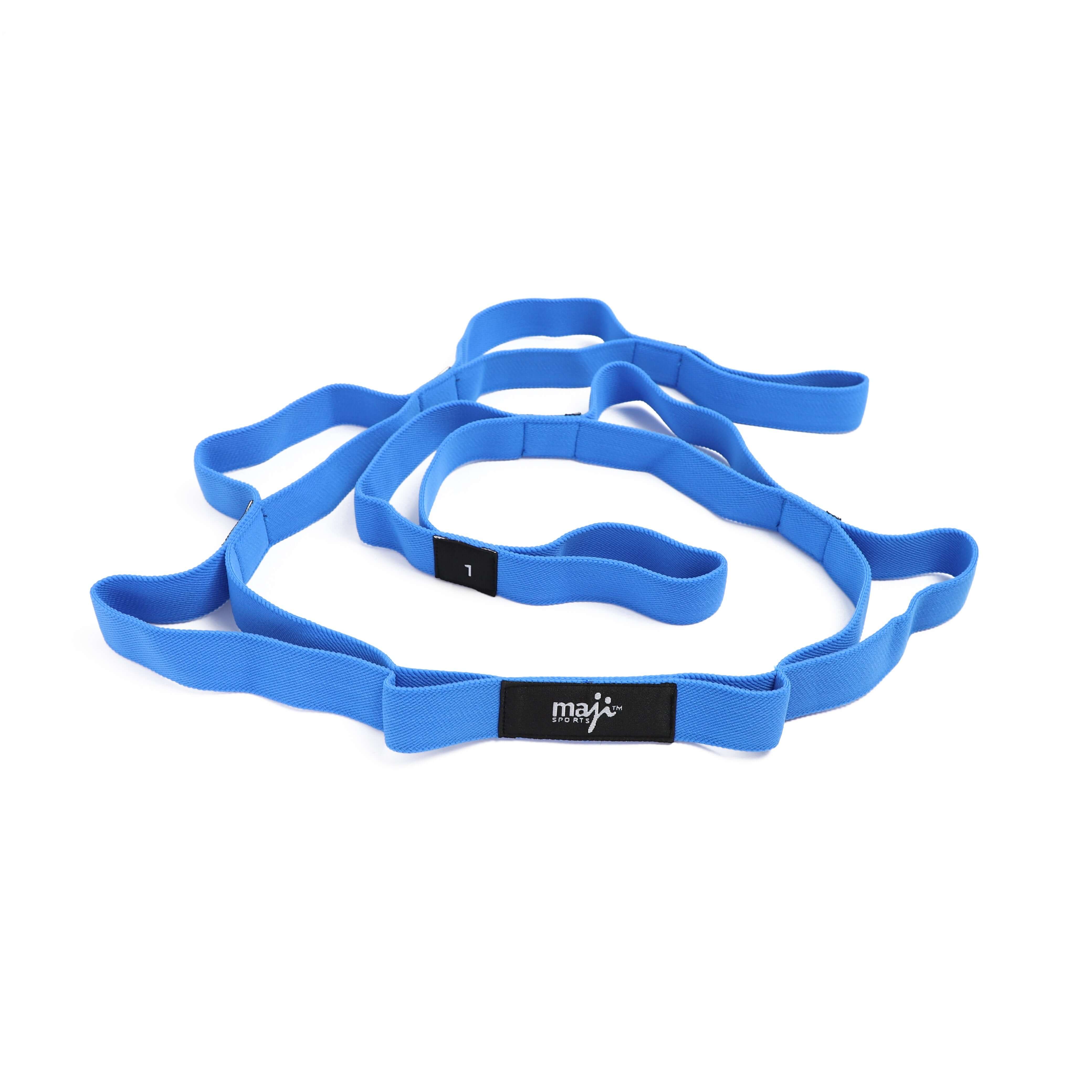 Maji Sports Elastic Yoga Straps With 10 Loops by Jupiter Gear