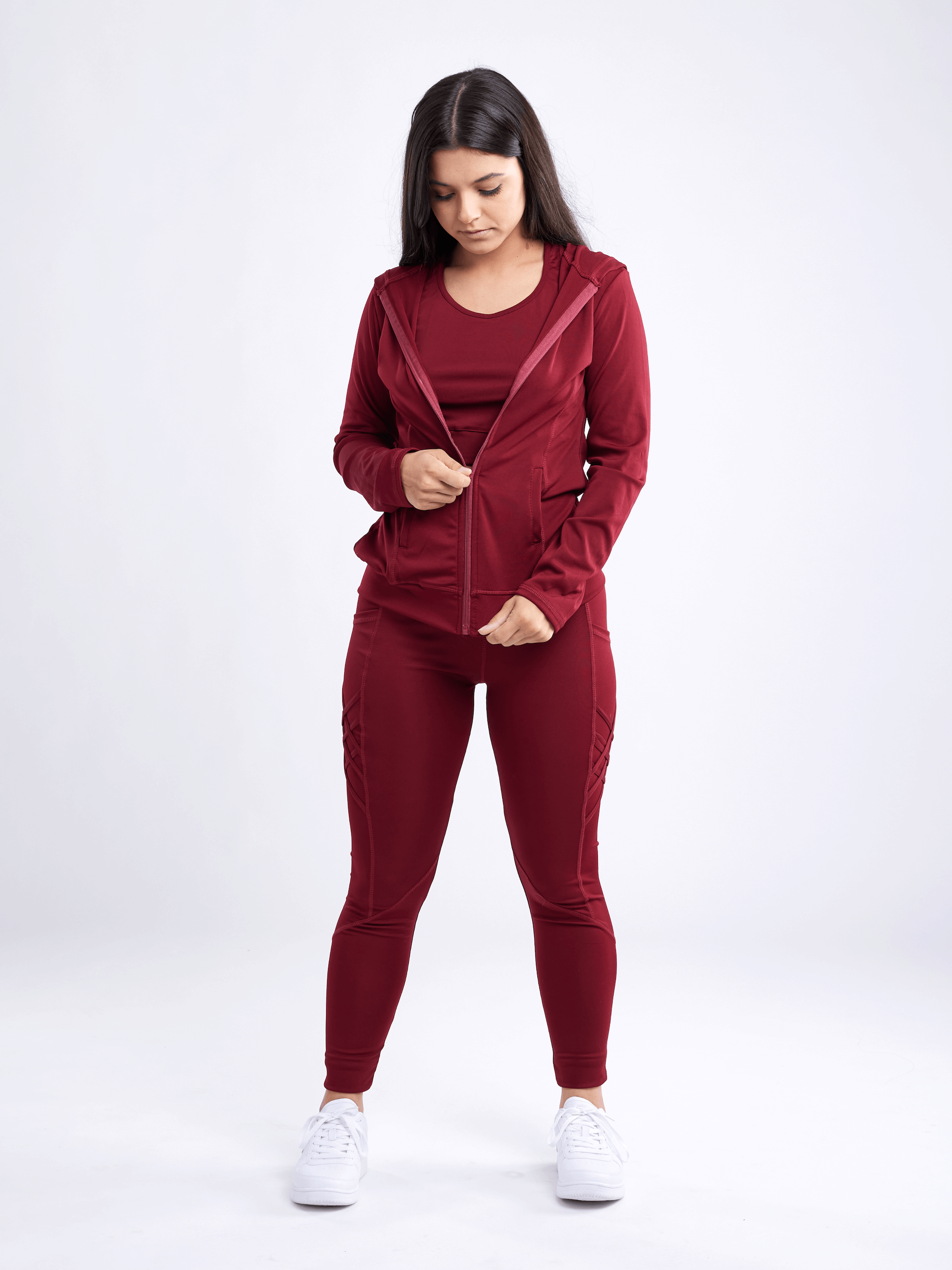 JupiterGear Athletic Fitted Zip-Up Hoodie Jacket with Pockets by Jupiter Gear