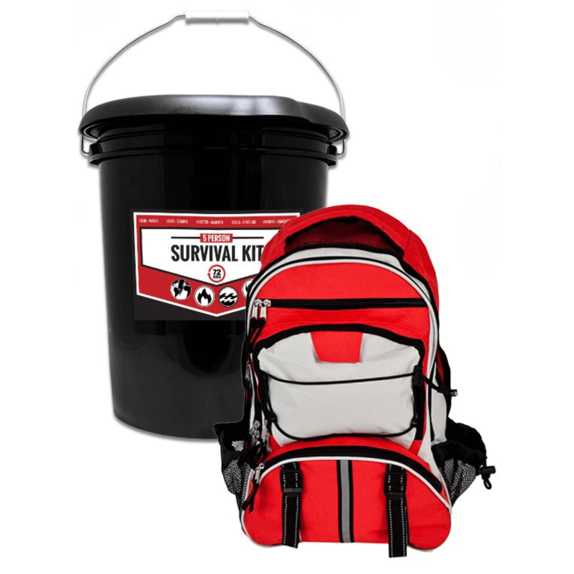 WSK 5-Person 72-Hour Emergency Survival Bucket Kit - Jupiter Gear