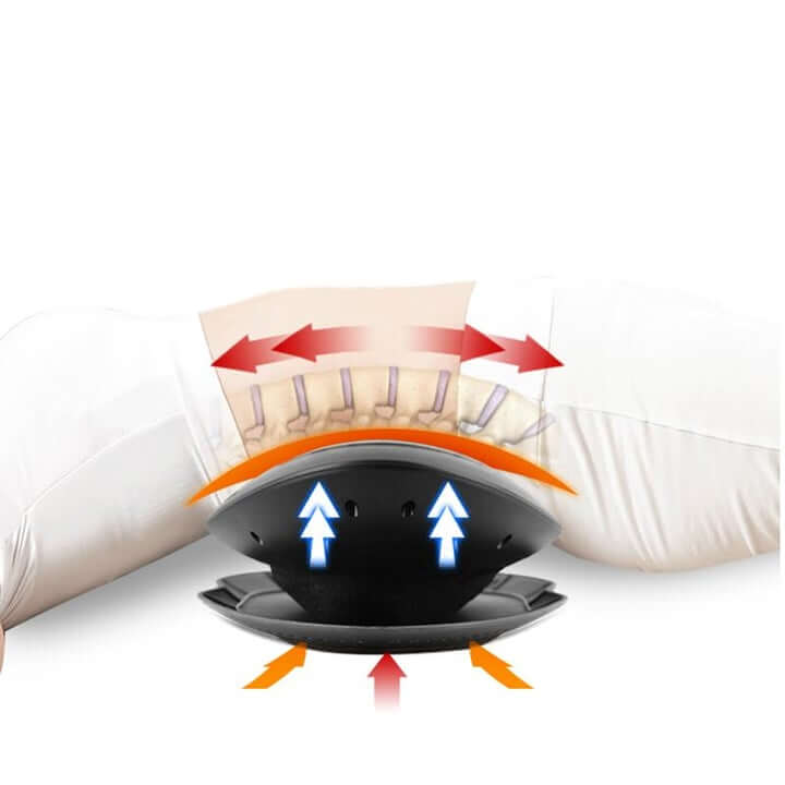 Bella2Bello Wilton Professional Lower Back Stretcher & Massager with Heat Function (Black) US-10374 by Jupiter Gear