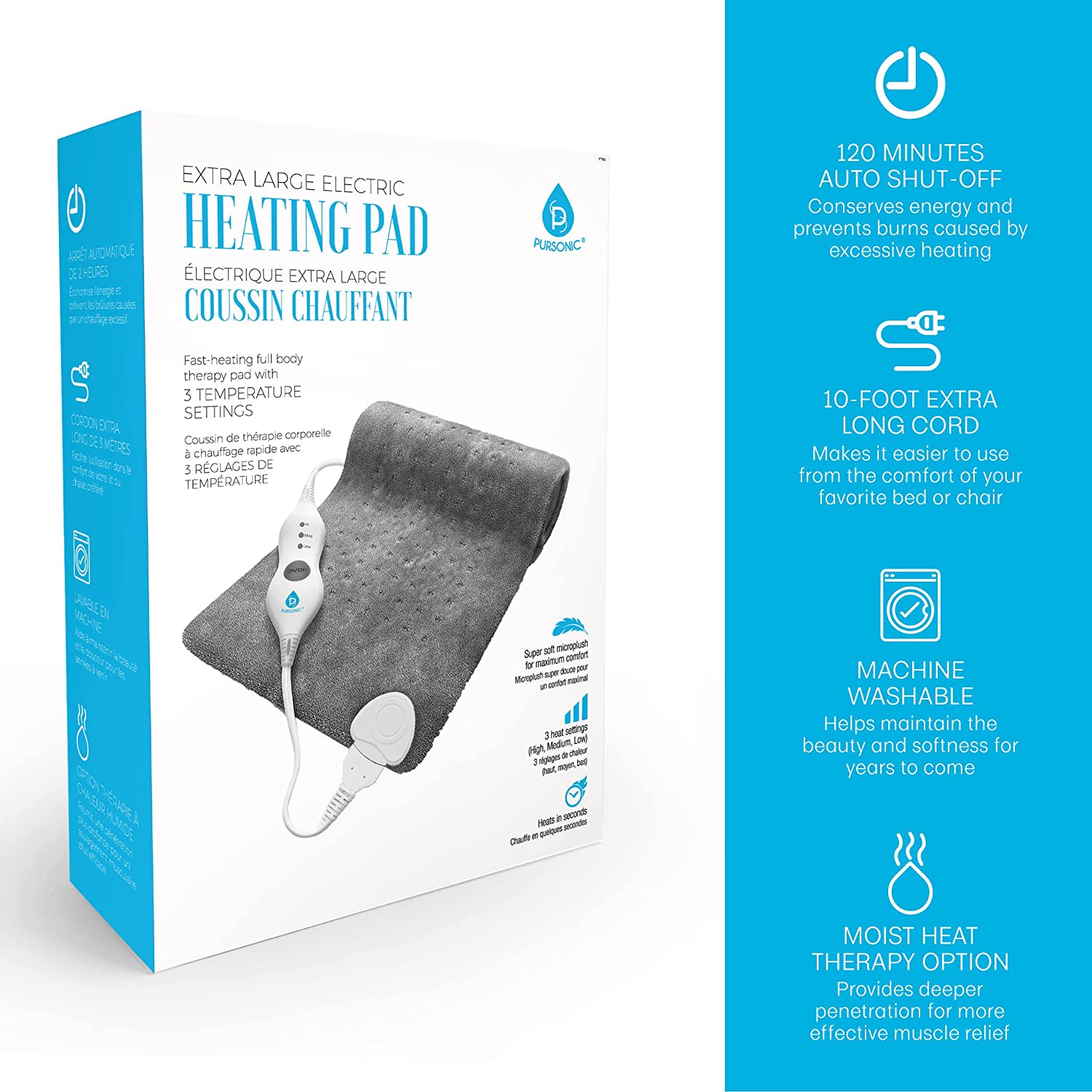 Electric Heating Pad by Pursonic