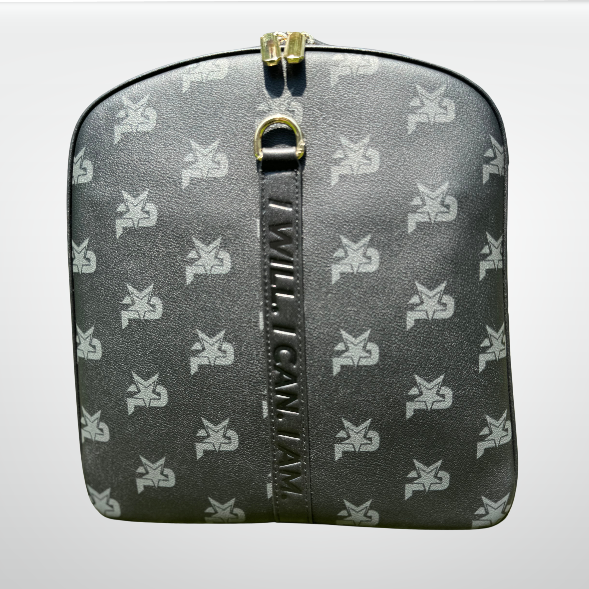 I AM - Leather Monogram Training Duffel Bag, Black by PlayMakar