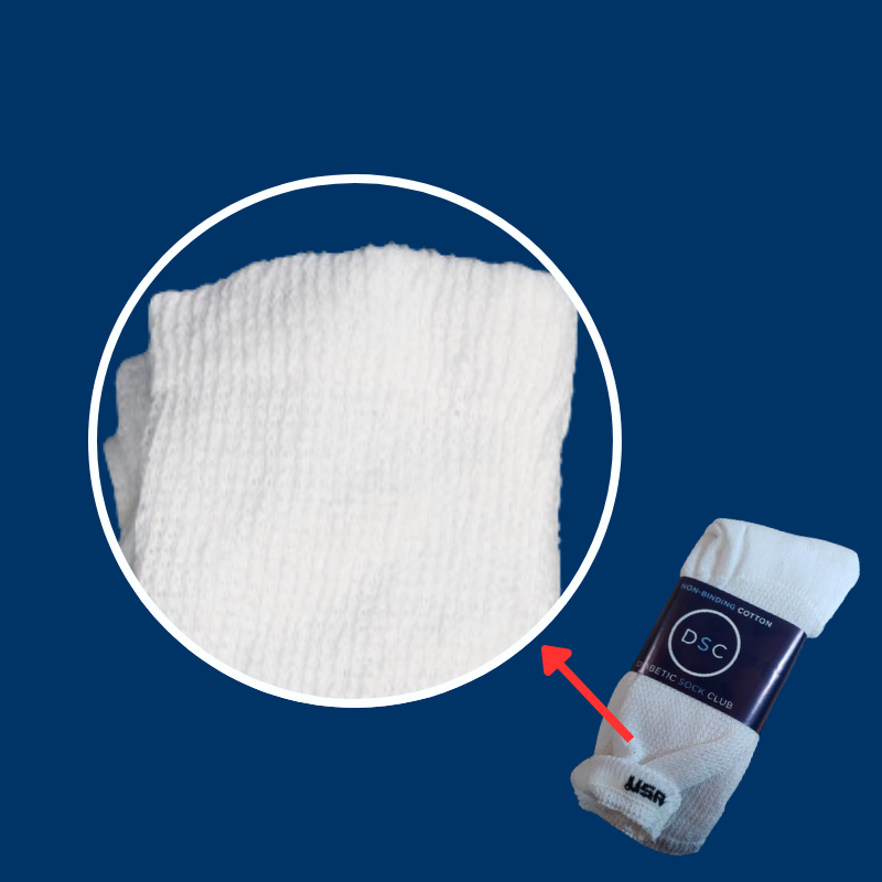 Men's Cotton Diabetic Crew Socks (6 Pair) by DIABETIC SOCK CLUB