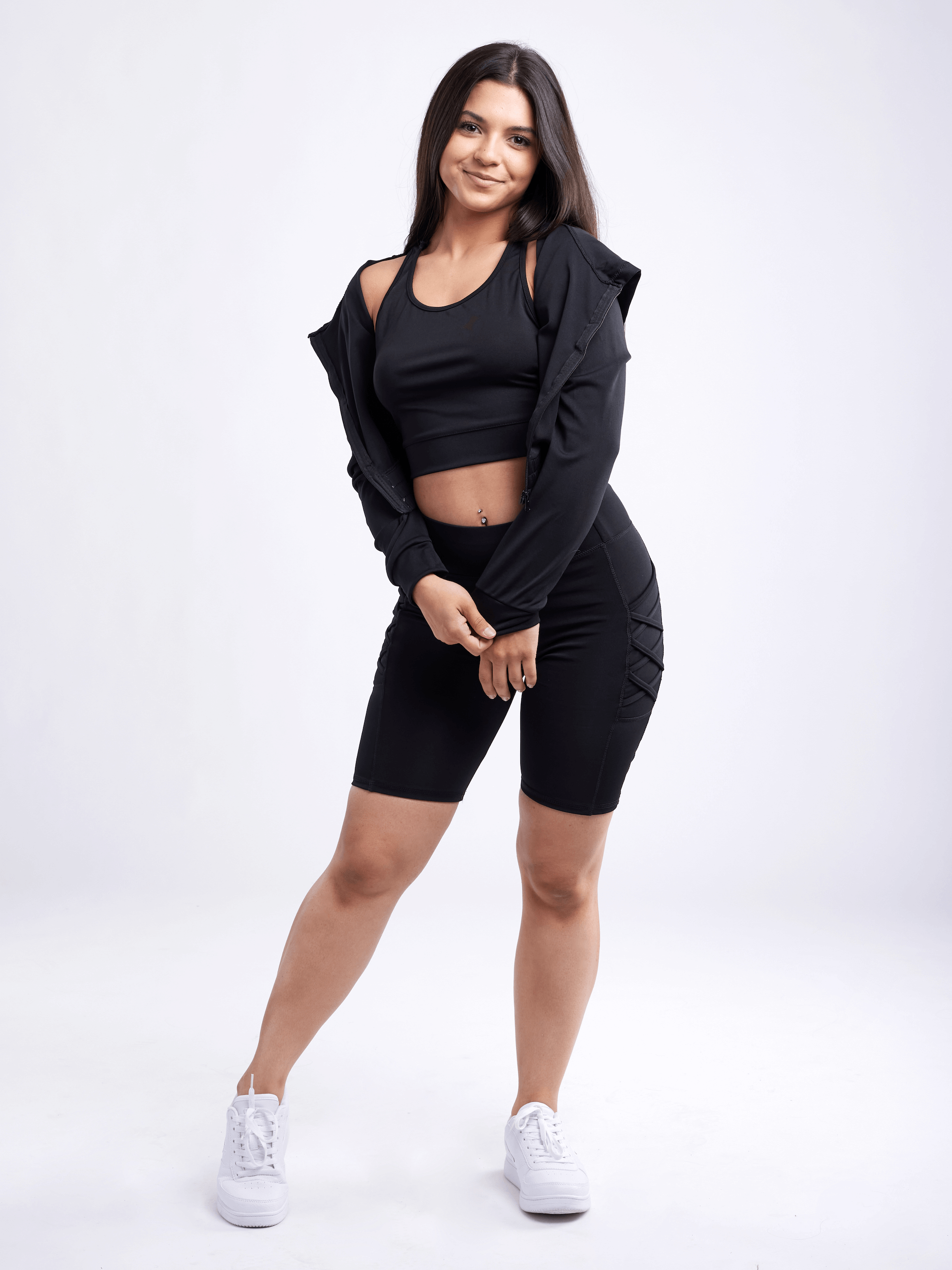 JupiterGear Athletic Zip-Up Crop Hoodie Jacket by Jupiter Gear