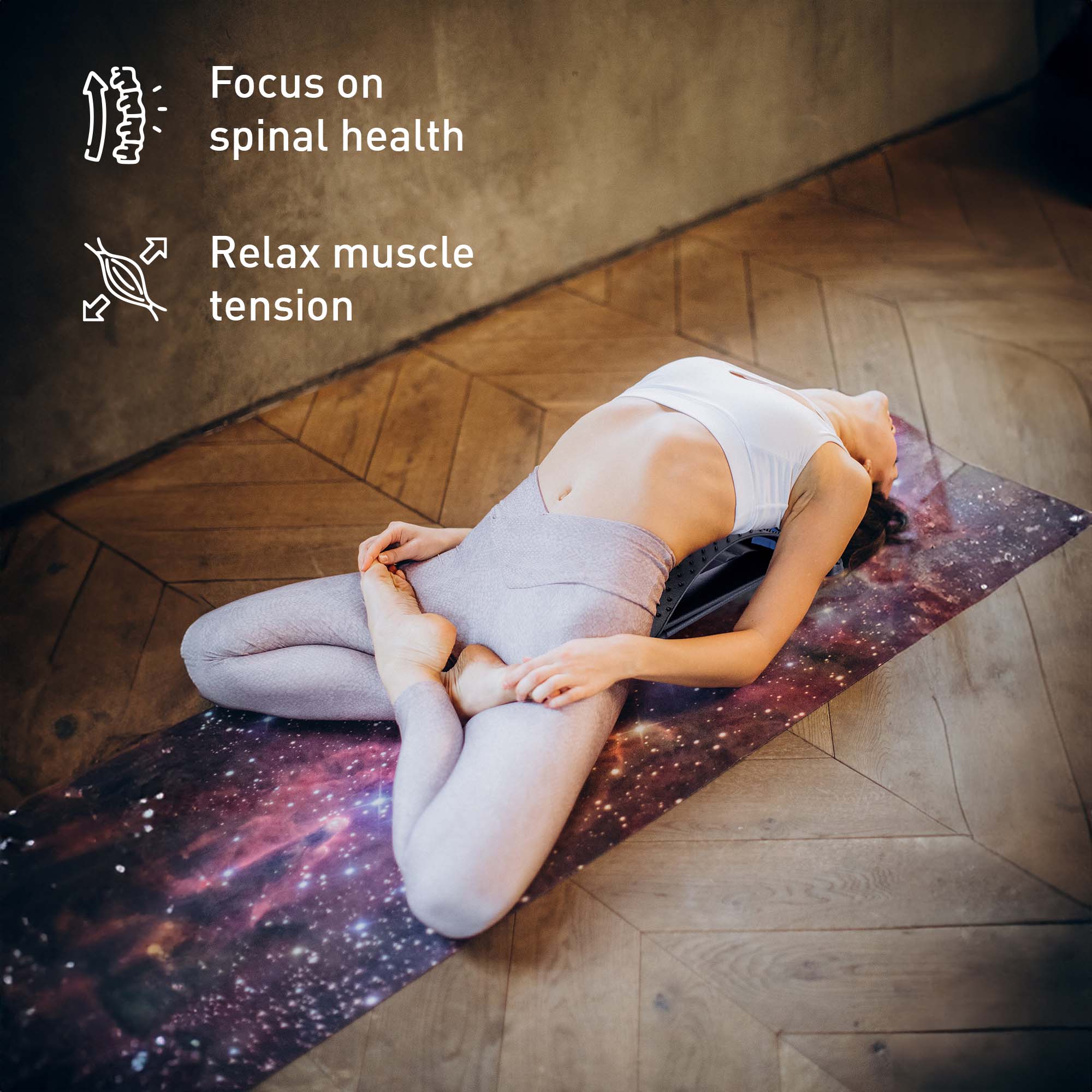 Pursonic Relax & Restore Bundle: Multi-Level Back Stretcher & 3-Speed Massage Gun by Pursonic