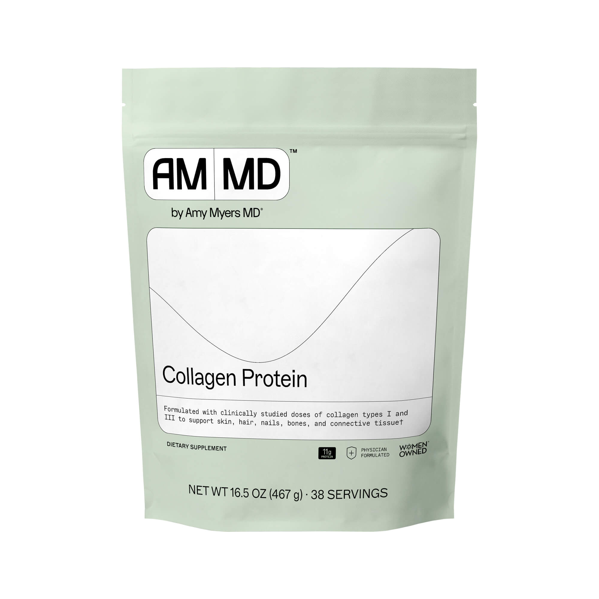 Collagen Protein Powder - Type 1 & 3 Collagen 38 Servings by AMMD