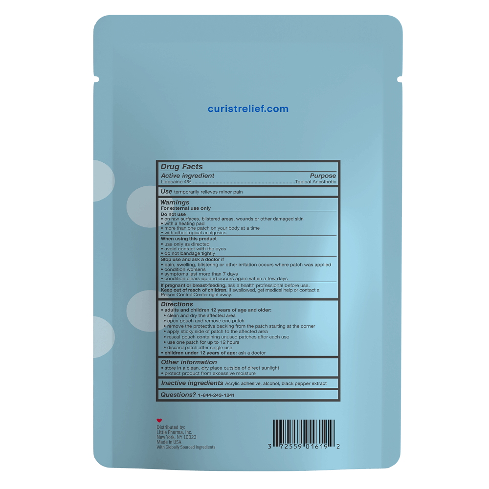 Curist Lidocaine Patch Maximum Strength Back