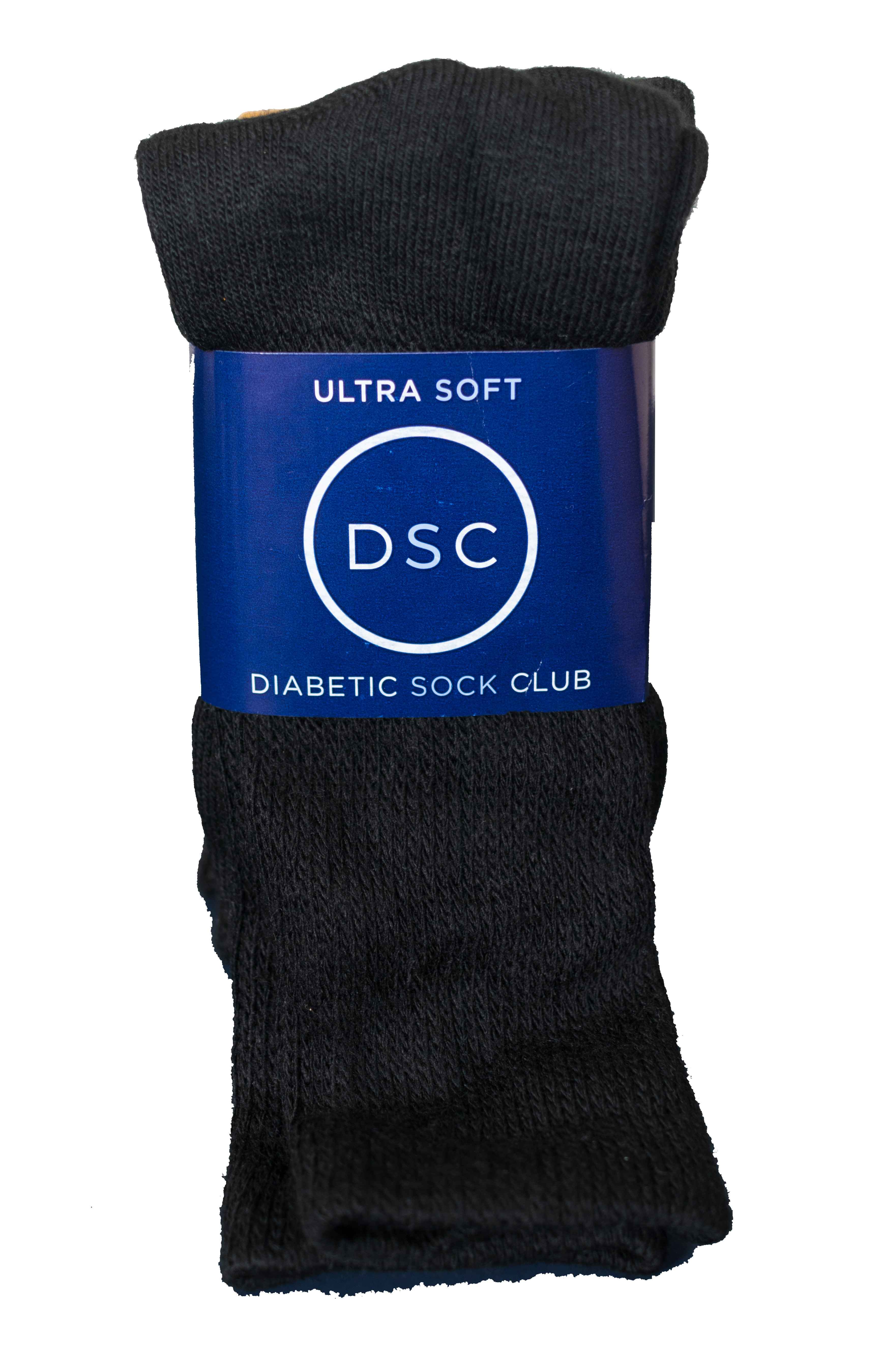 Men's Ultra-Soft Upper Calf Diabetic Socks (4 Pair) by DIABETIC SOCK CLUB