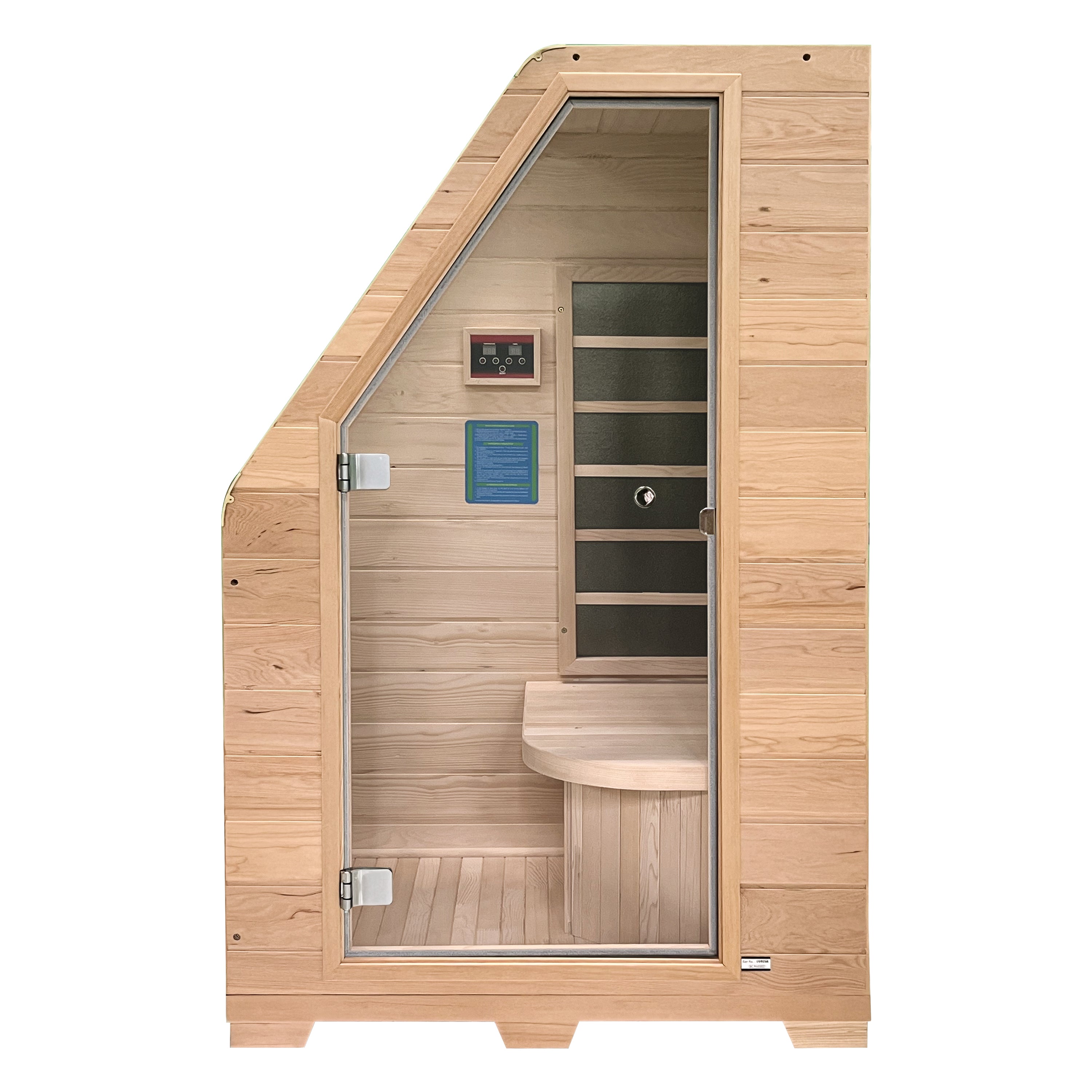 1-Person Carbon Infrared Sauna - Canadian Hemlock Wooden Sauna - 760 Watts by PlayMakar