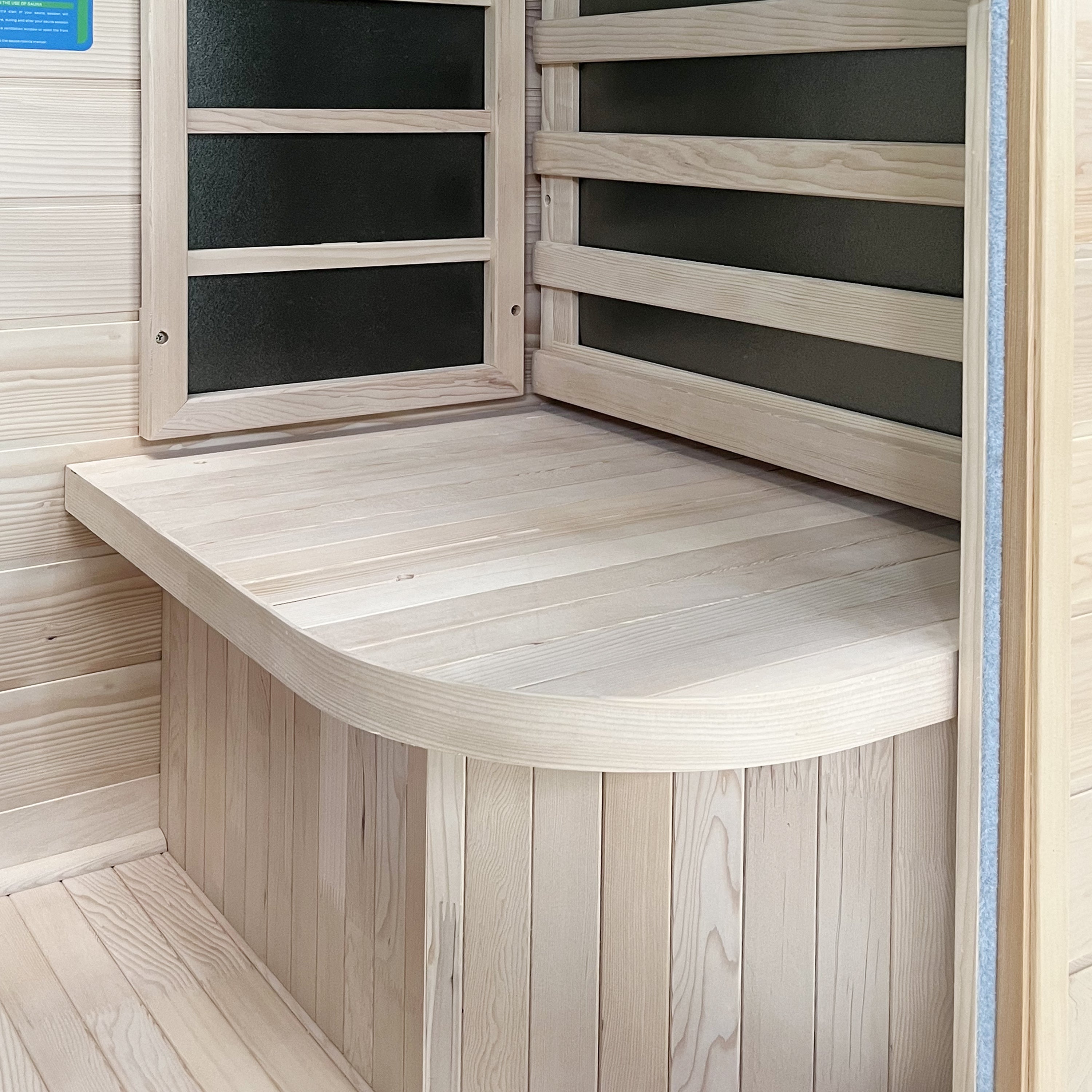 1-Person Carbon Infrared Sauna - Canadian Hemlock Wooden Sauna - 760 Watts by PlayMakar