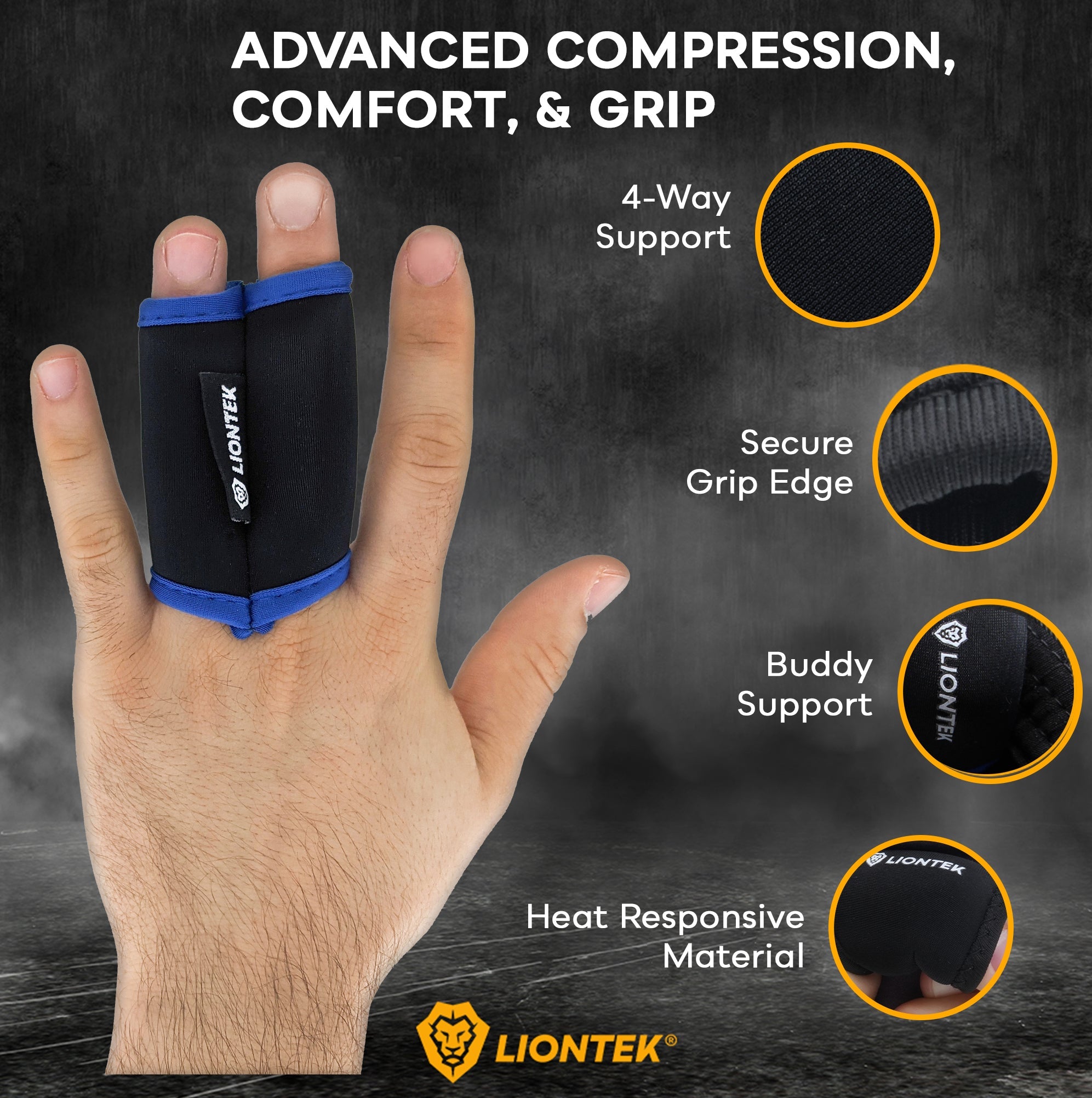 LIONTEK BJJ Double Finger Sleeve Tape Replacement by Liontek
