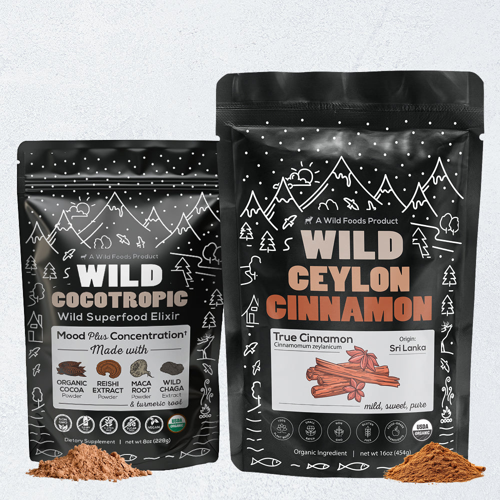 CocoTropic, 32 servings – Organic Mushroom Mix for Energy & Focus by Wild Foods