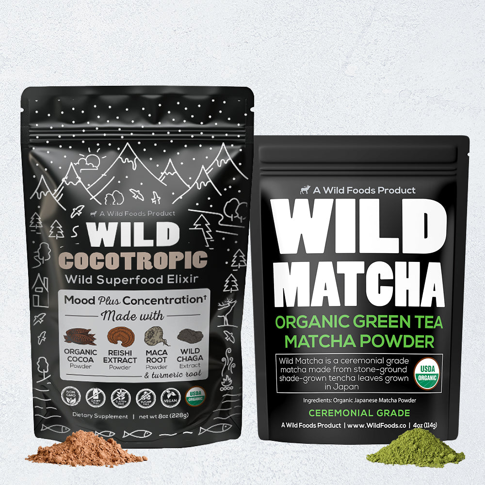 CocoTropic, 32 servings – Organic Mushroom Mix for Energy & Focus by Wild Foods