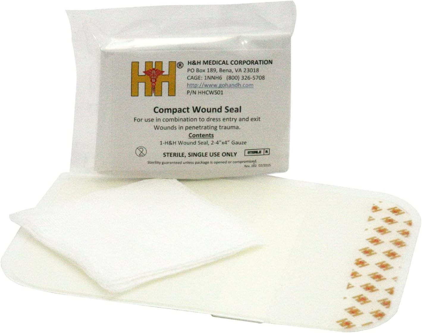 HH Medical Compact Sterile Wound Seal Kit (Pack of 10)
