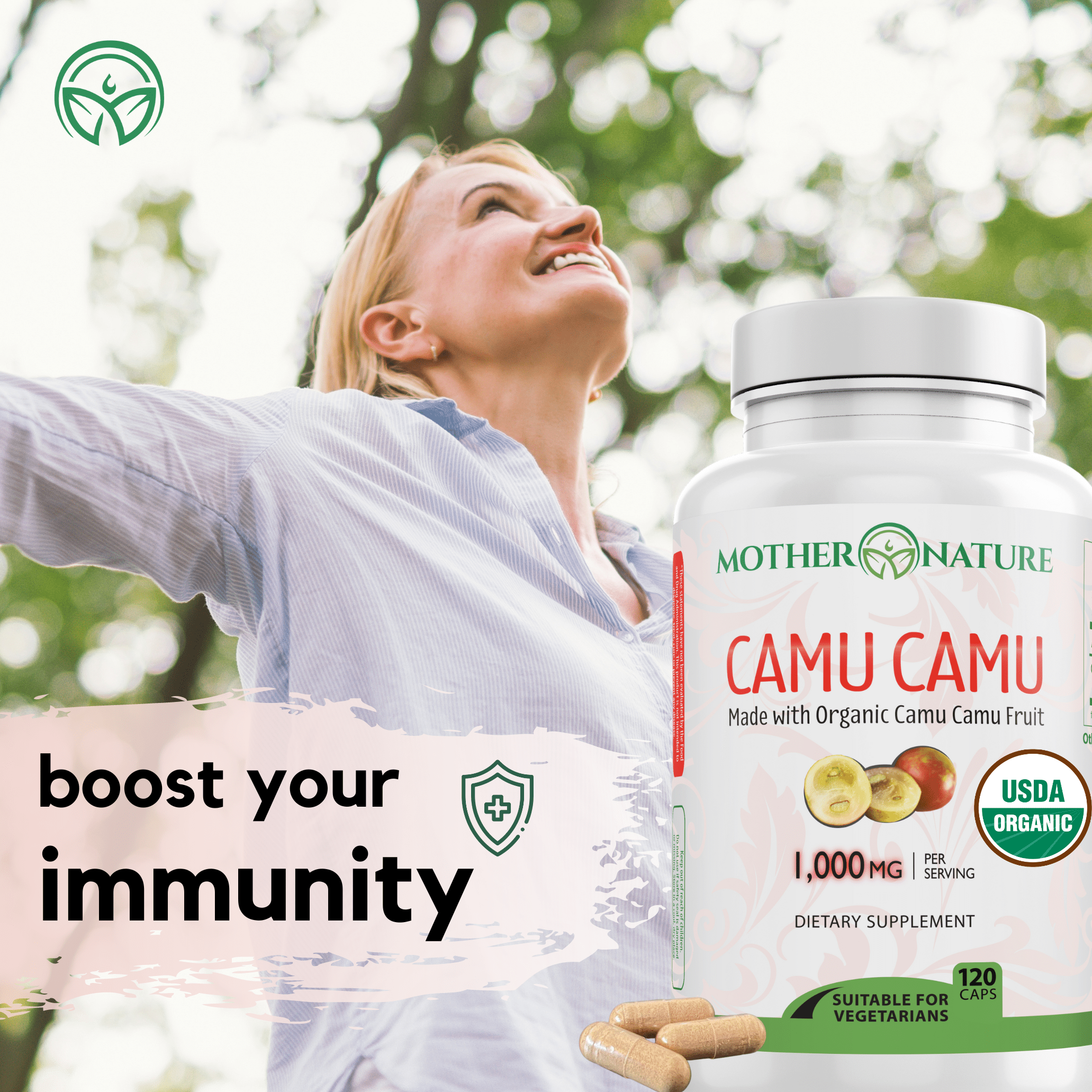 Camu Camu Capsules by Mother Nature Organics