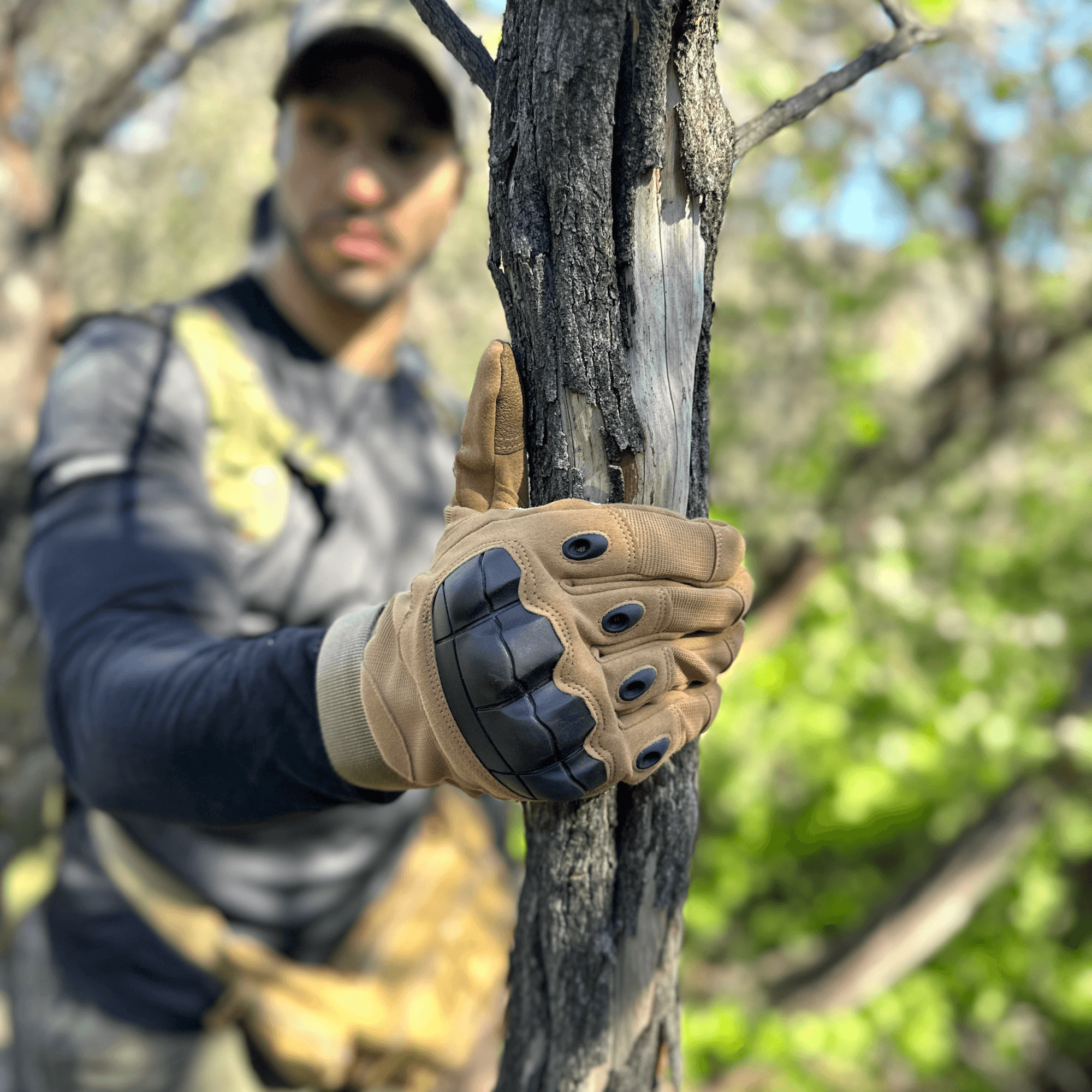Tactical Military Airsoft Gloves for Outdoor Sports, Paintball, and Motorcycling with Touchscreen Fingertip Capability by Jupiter Gear