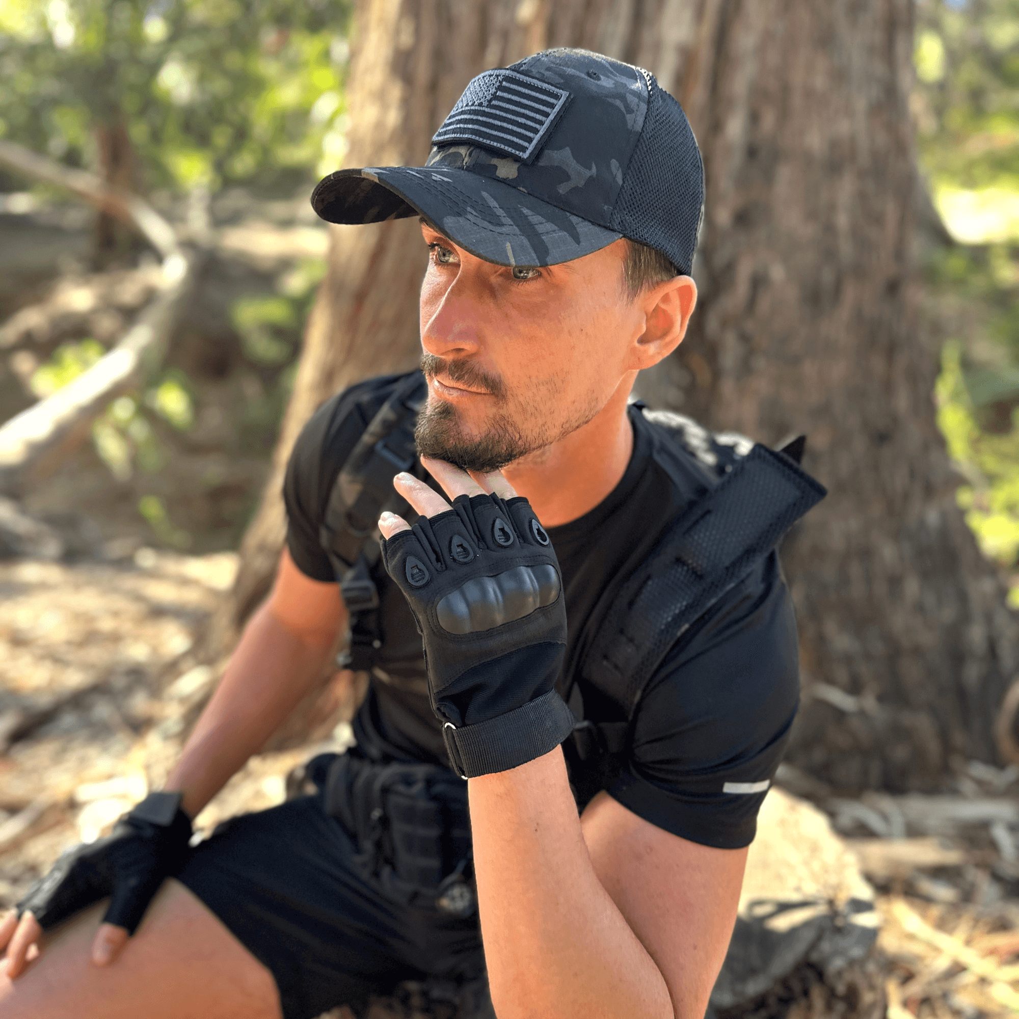 Tactical Fingerless Airsoft Gloves for Outdoor Sports, Paintball, and Motorcycling by Jupiter Gear