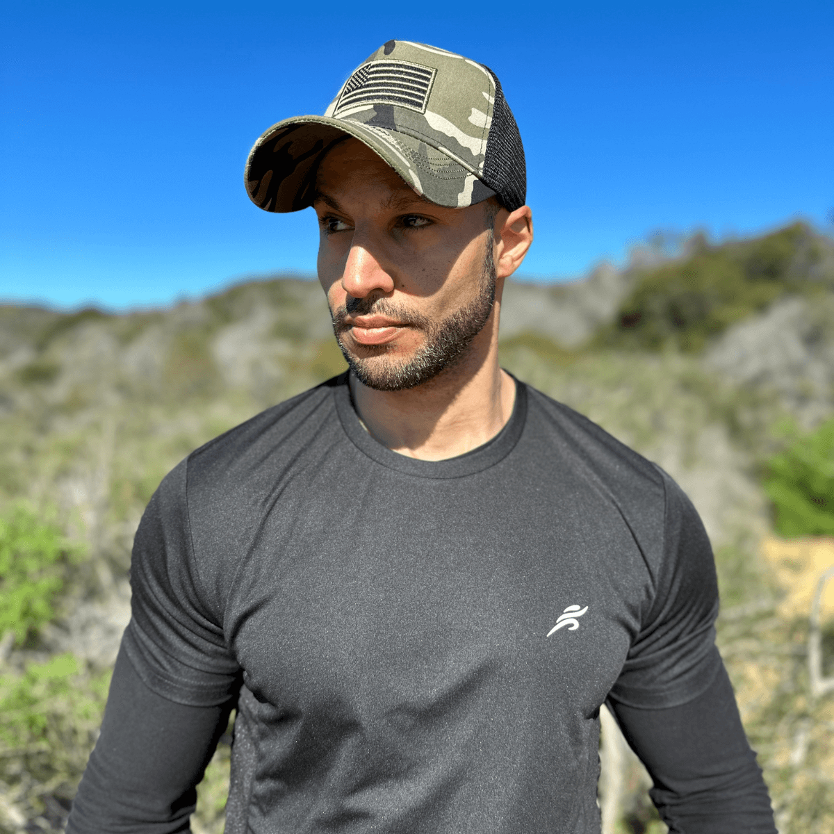 American Flag Trucker Hat with Adjustable Strap by Jupiter Gear