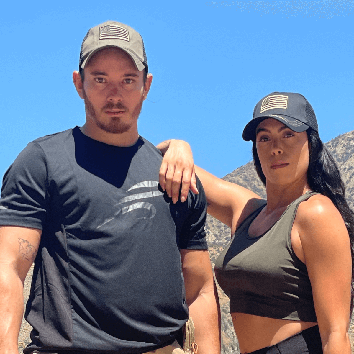 American Flag Trucker Hat with Adjustable Strap by Jupiter Gear