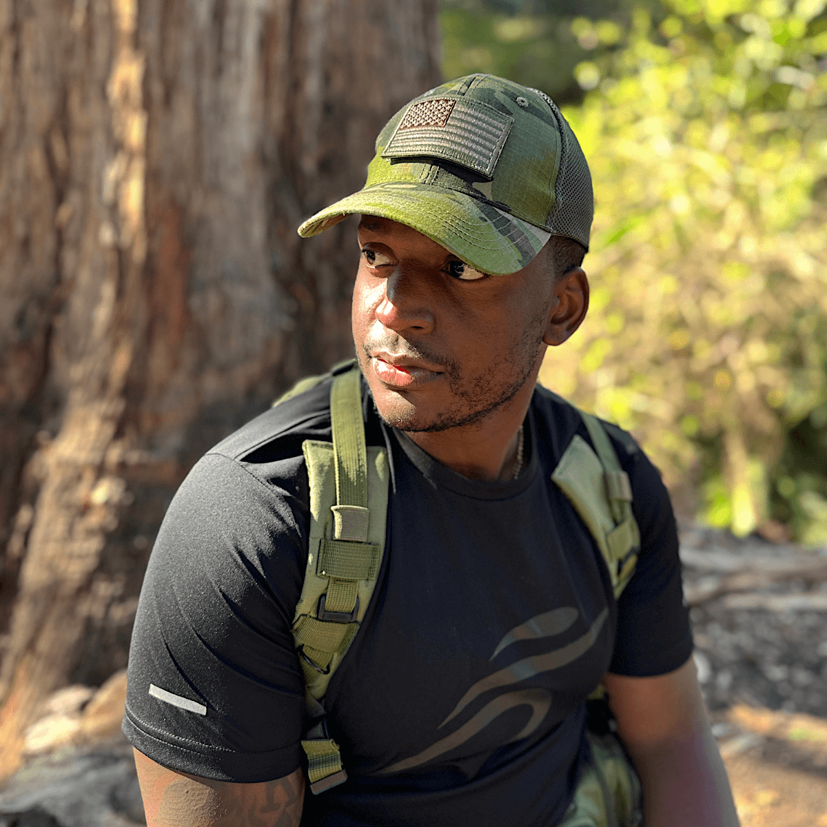 Tactical-Style Patch Hat with Adjustable Strap by Jupiter Gear