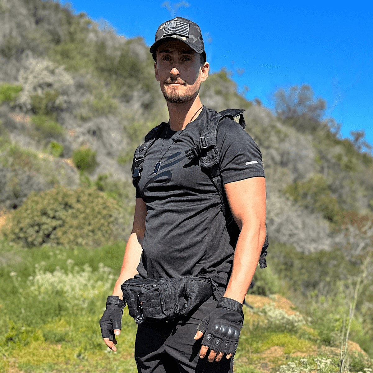 Tactical-Style Patch Hat with Adjustable Strap by Jupiter Gear