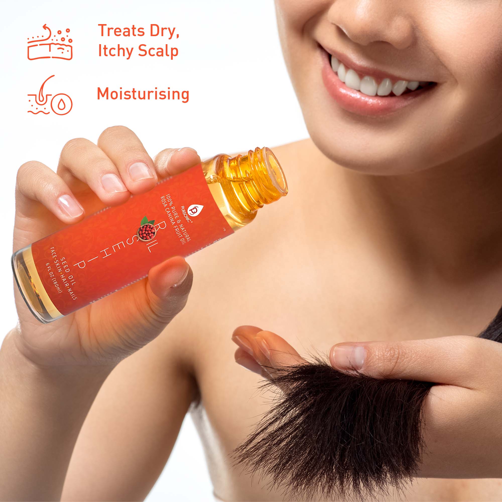 Pursonic Essential Oils & Skin Care Mega Bundle – 100% Pure Golden Jojoba Oil, Rosehip Oil, Sweet Almond Oil, Fractionated Coconut Oil, and Castor Oil by Pursonic