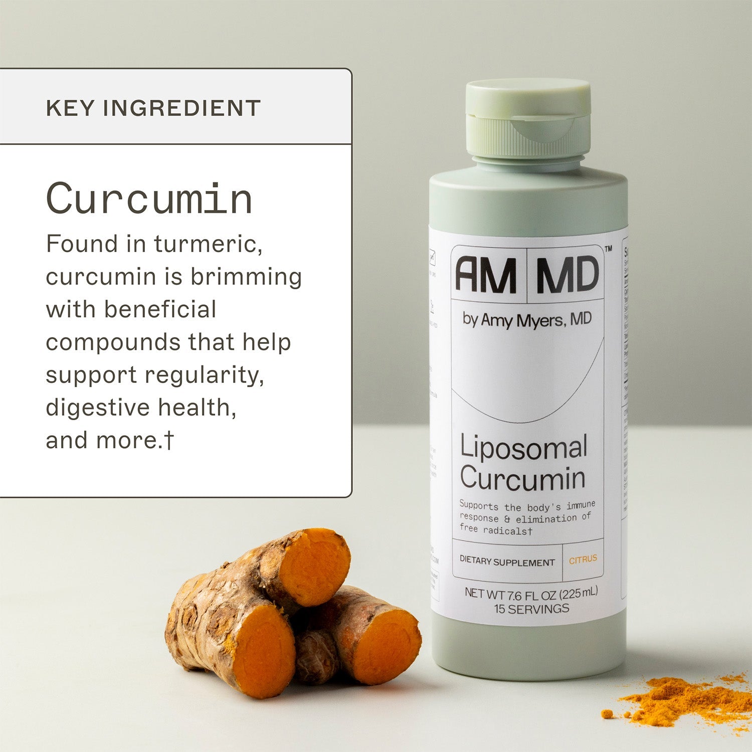 Key ingredients.  Curcumin, found in tumeric curcumin is brimming with beneficial compounds that help support regularity digestive health and more†.