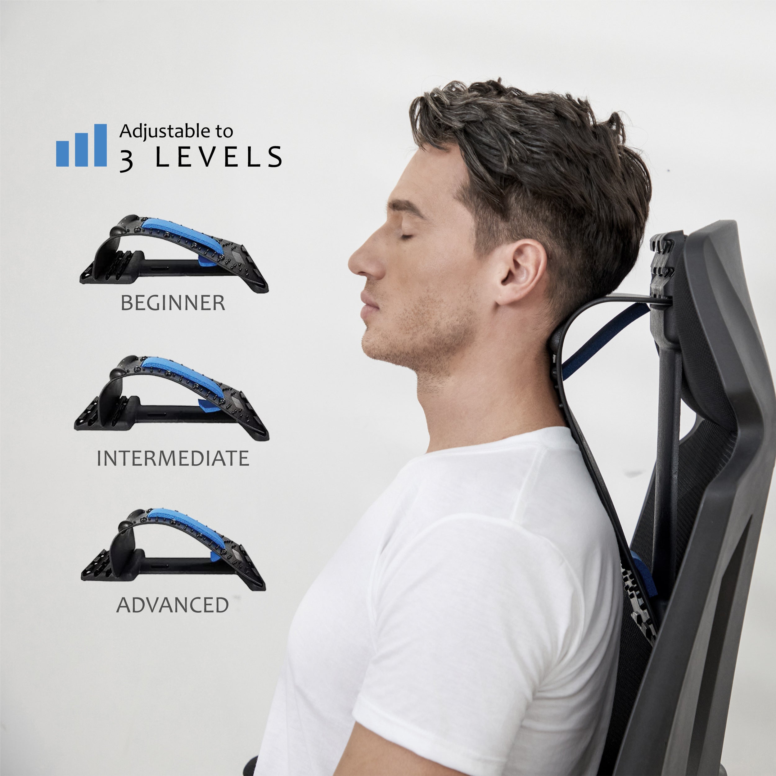 Multi Level Neck And Shoulder Stretching Device by Pursonic
