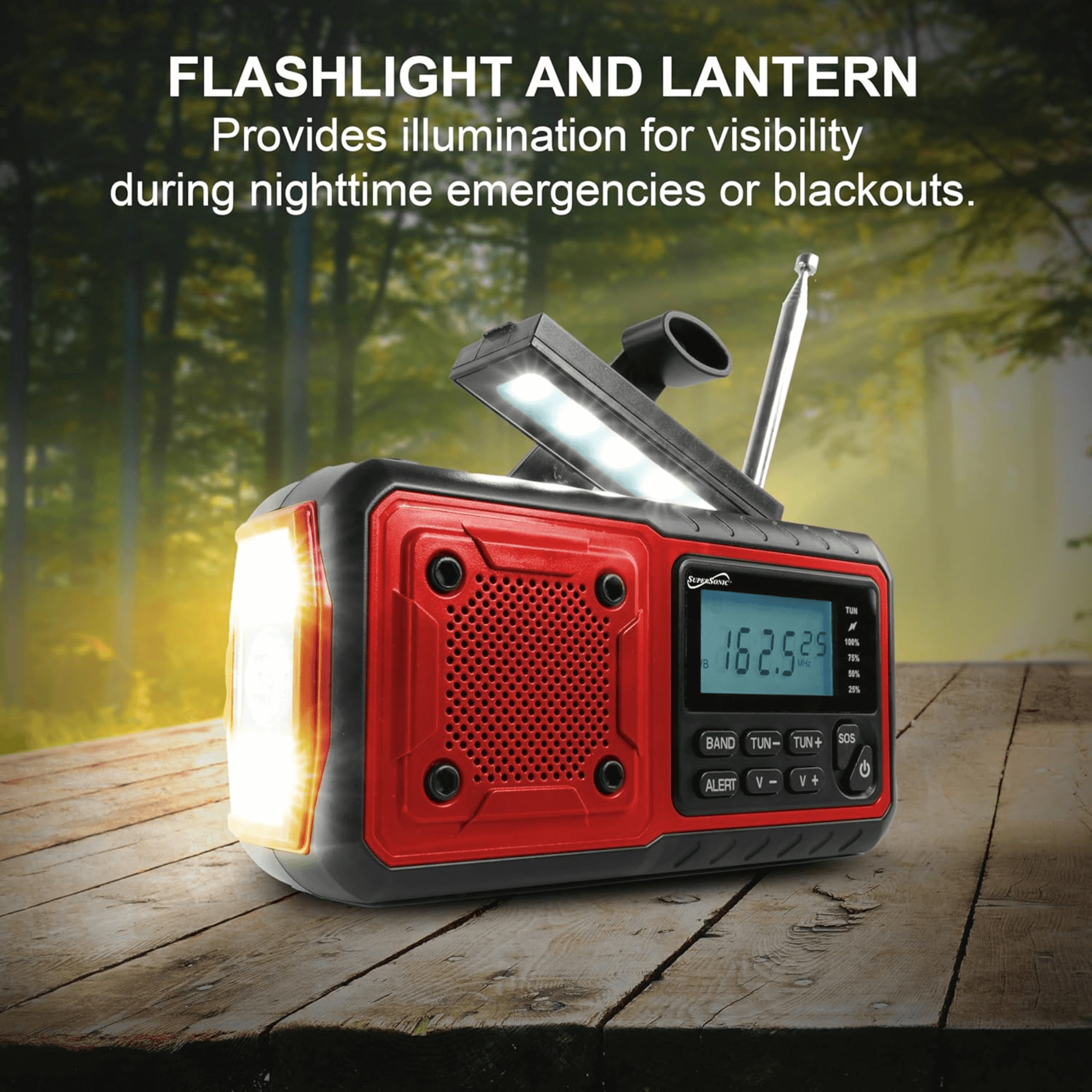 Supersonic Guardian Multi-Powered Emergency Radio with NOAA by Jupiter Gear