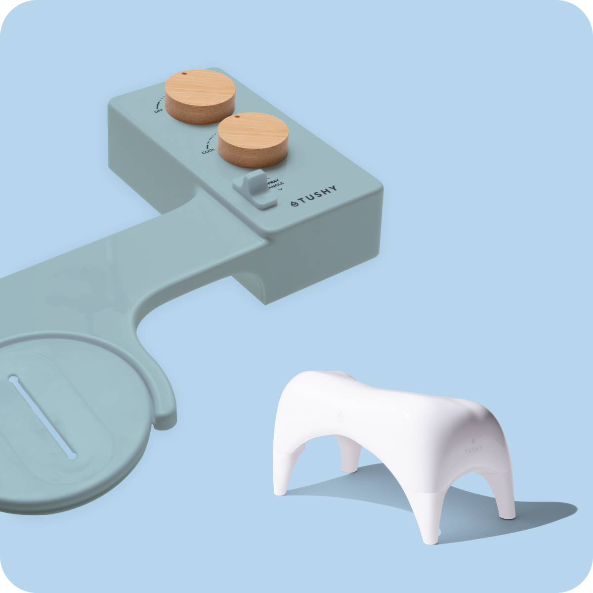 Blue Bamboo Bundle Knob