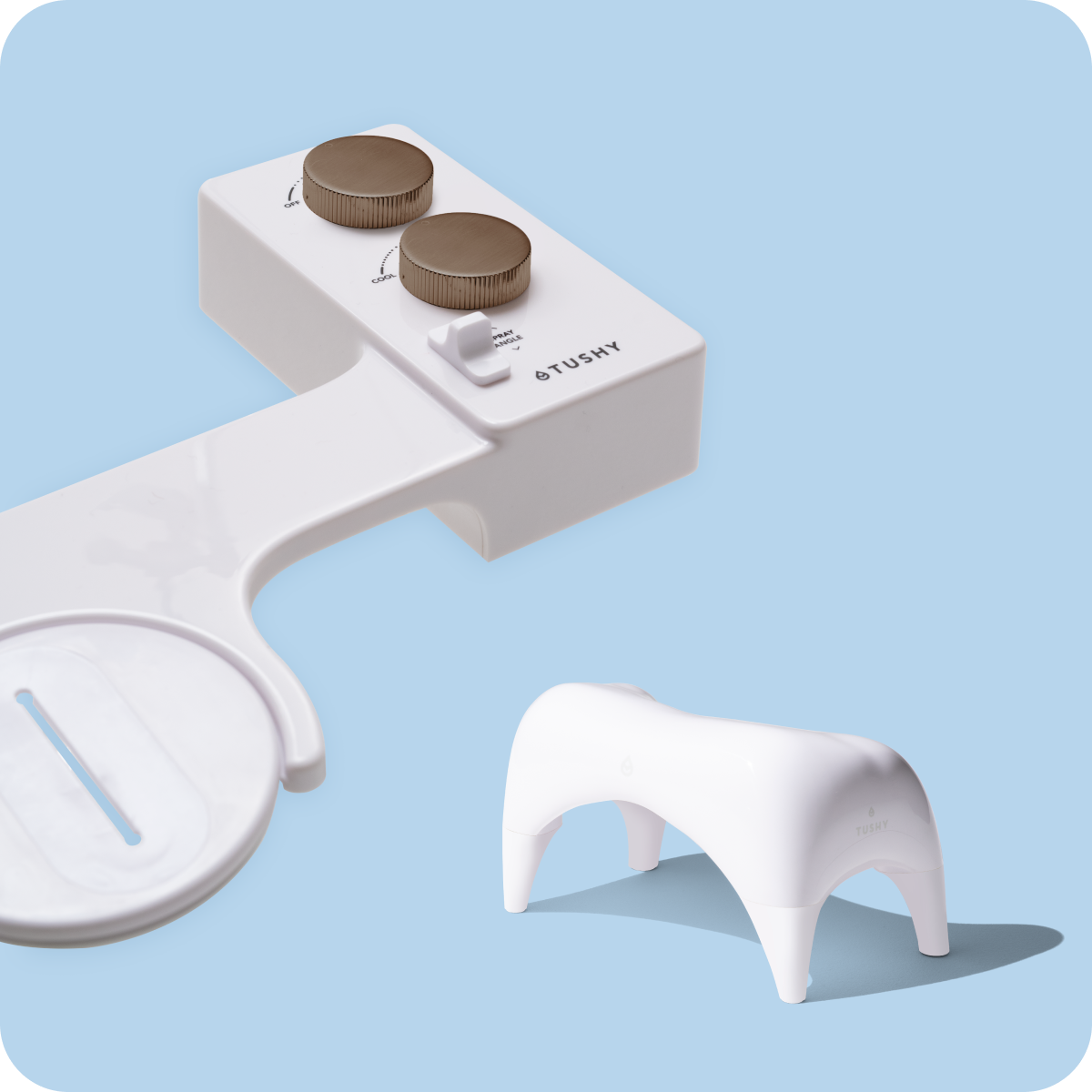 White with Bronze Bundle Knob