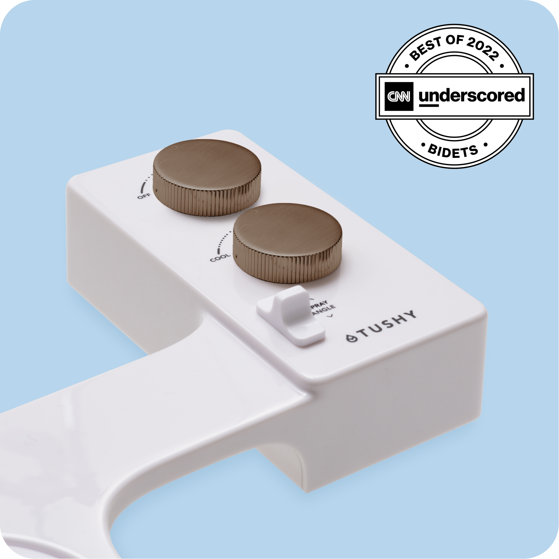 White with Bronze Bundle Knob