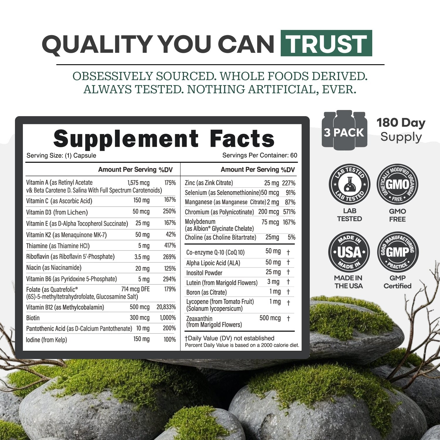 Methylated Whole Food Multivitamin by Wild Foods