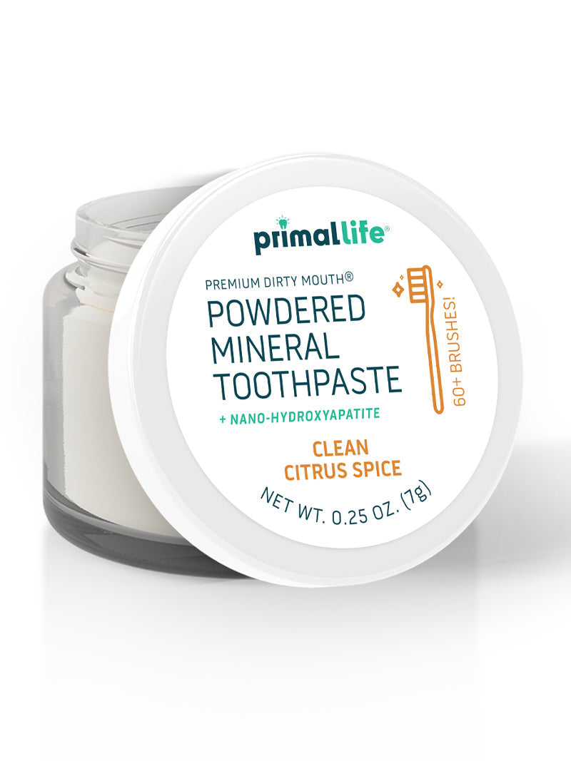 Toothpowder /  Powdered Mineral Toothpaste by Primal Life Organic II LLC
