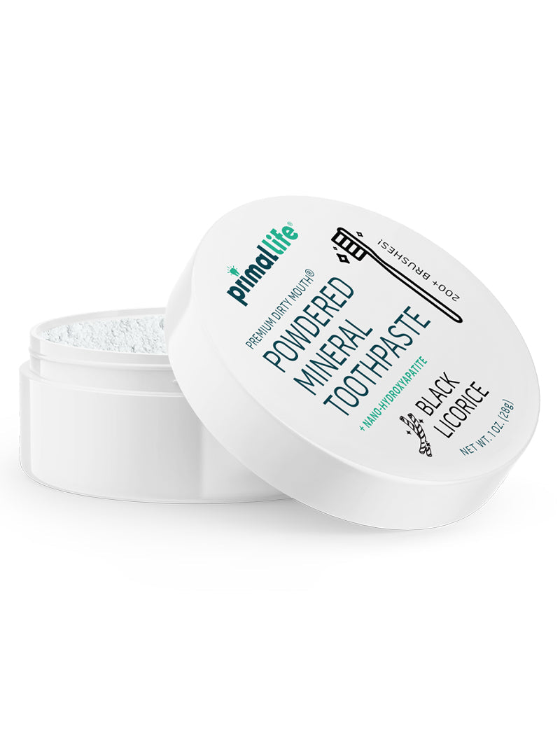 Toothpowder /  Powdered Mineral Toothpaste by Primal Life Organic II LLC