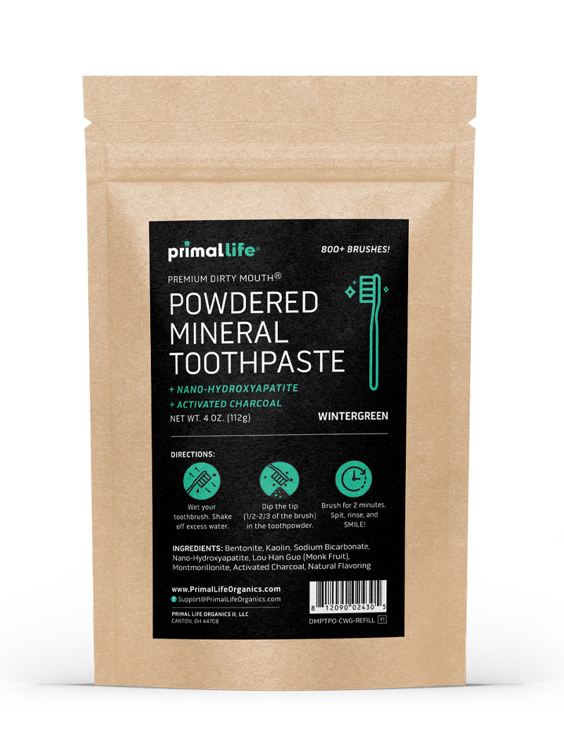 Toothpowder /  Powdered Mineral Toothpaste by Primal Life Organic II LLC