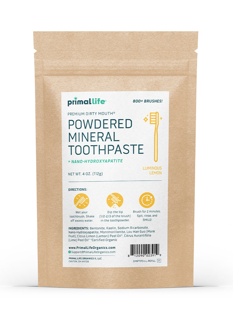 Toothpowder /  Powdered Mineral Toothpaste by Primal Life Organic II LLC
