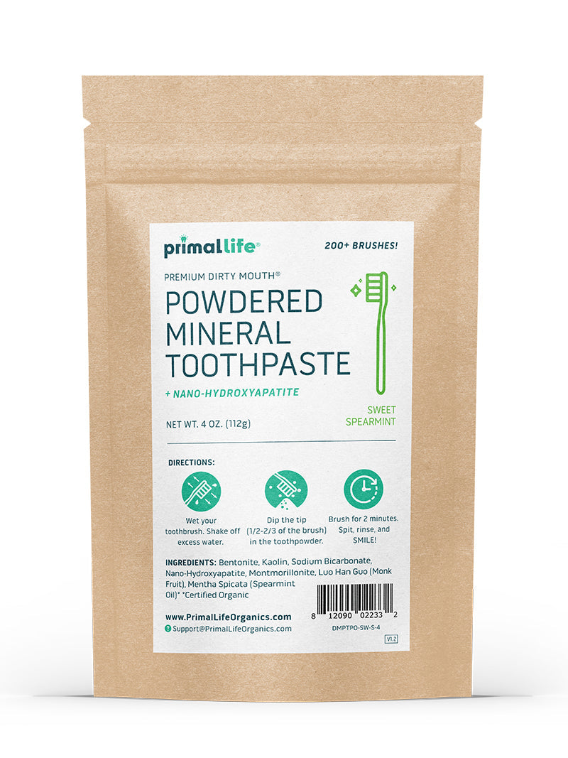 Toothpowder /  Powdered Mineral Toothpaste by Primal Life Organic II LLC