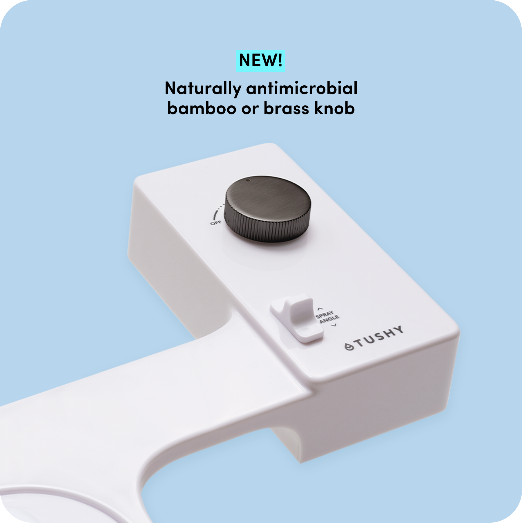 White with Gunmetal Bundle Knob