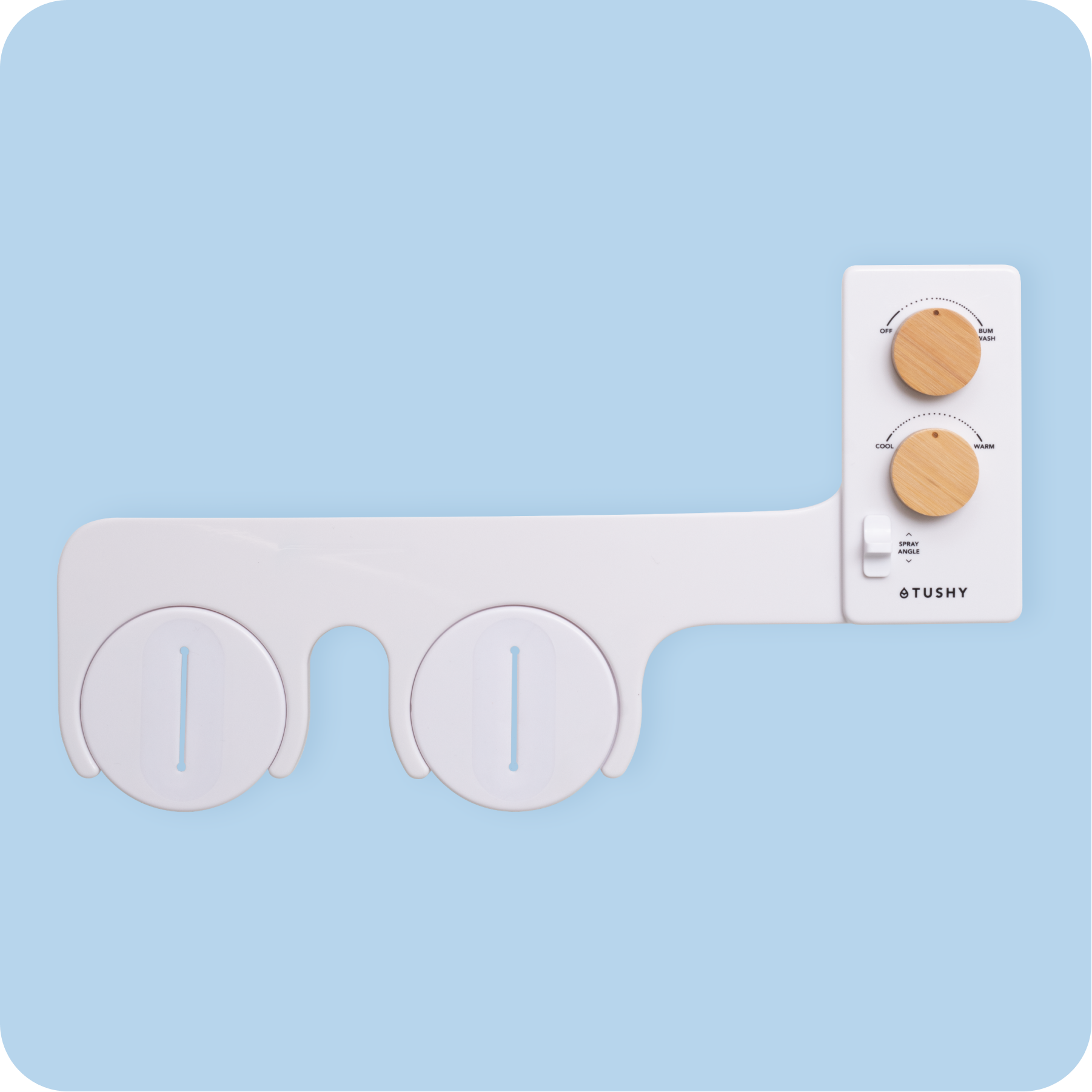 White with Bamboo Bundle Knob