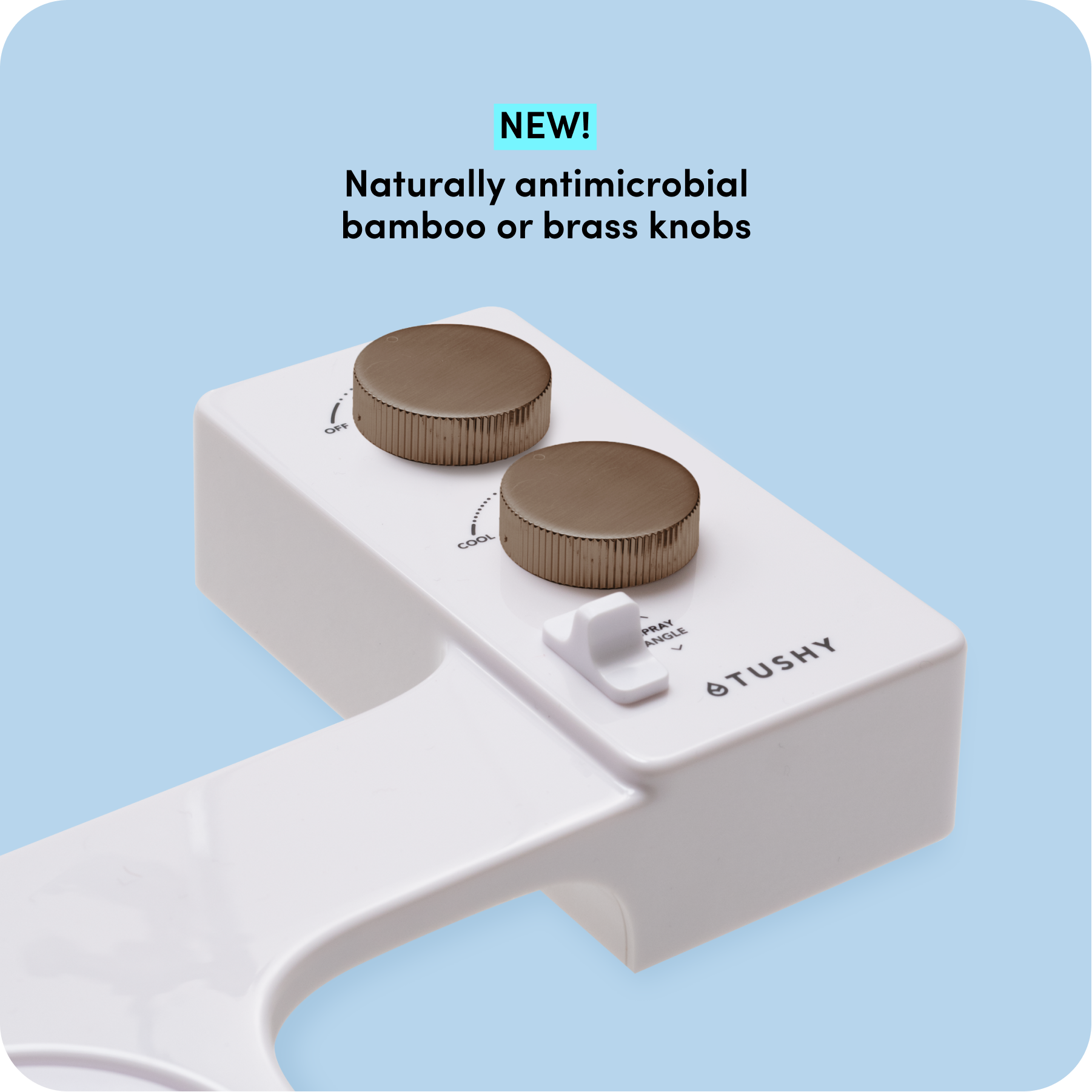 White with Bronze Bundle Knob