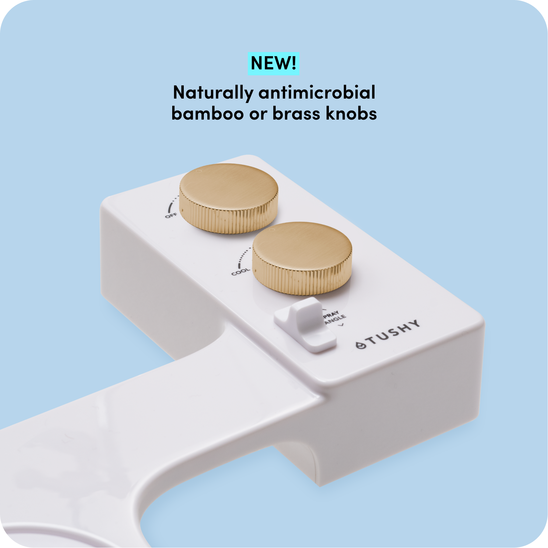 White with Gold Bundle Knob