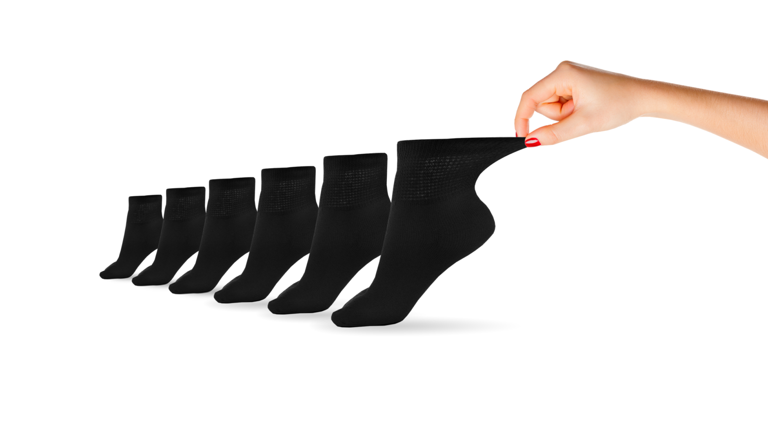 Women's Cotton Diabetic Ankle Socks (6 Pair) by DIABETIC SOCK CLUB