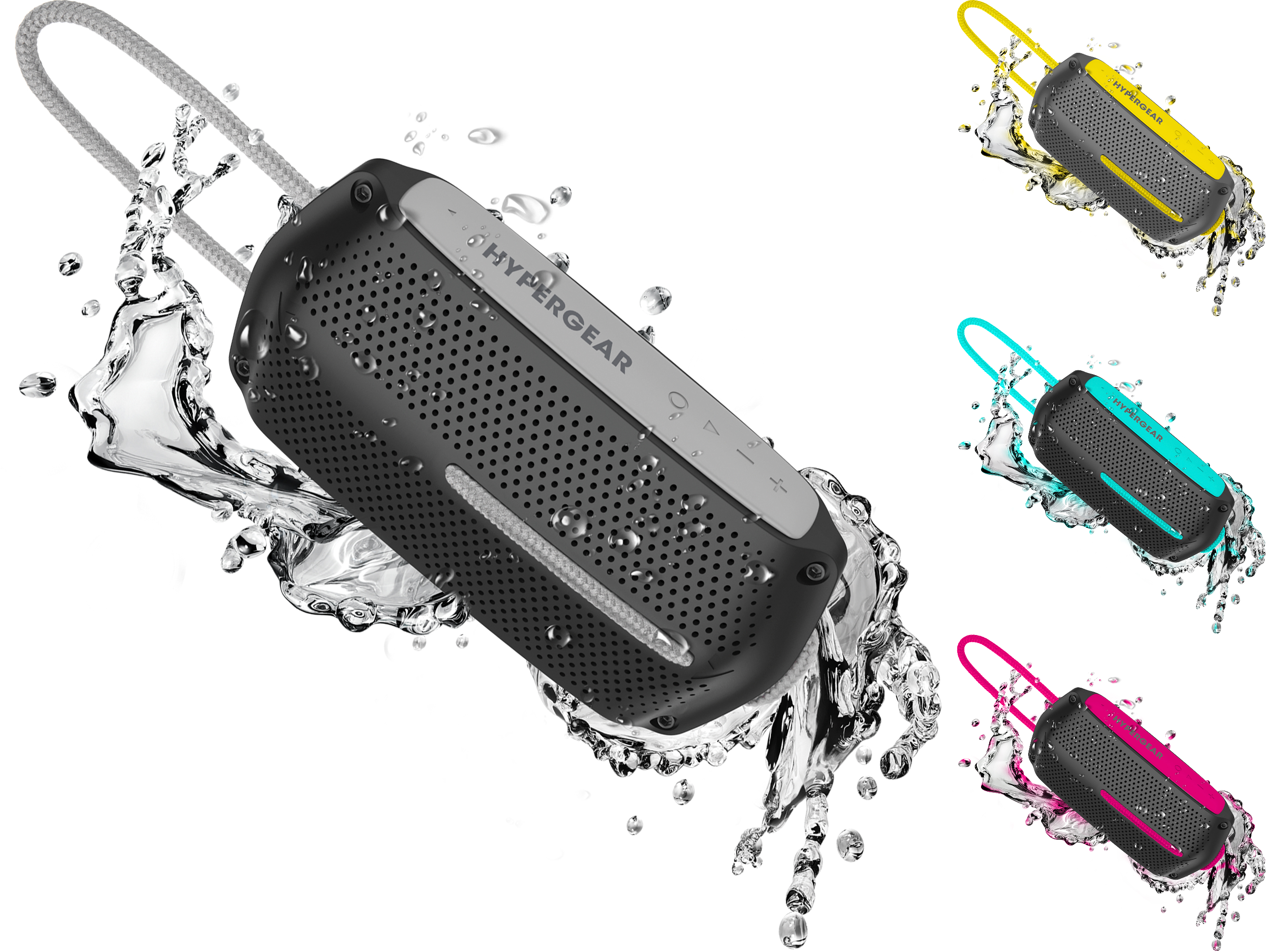 HyperGear Wave Water Resistant Wireless Speaker with Extended Battery Life by Jupiter Gear