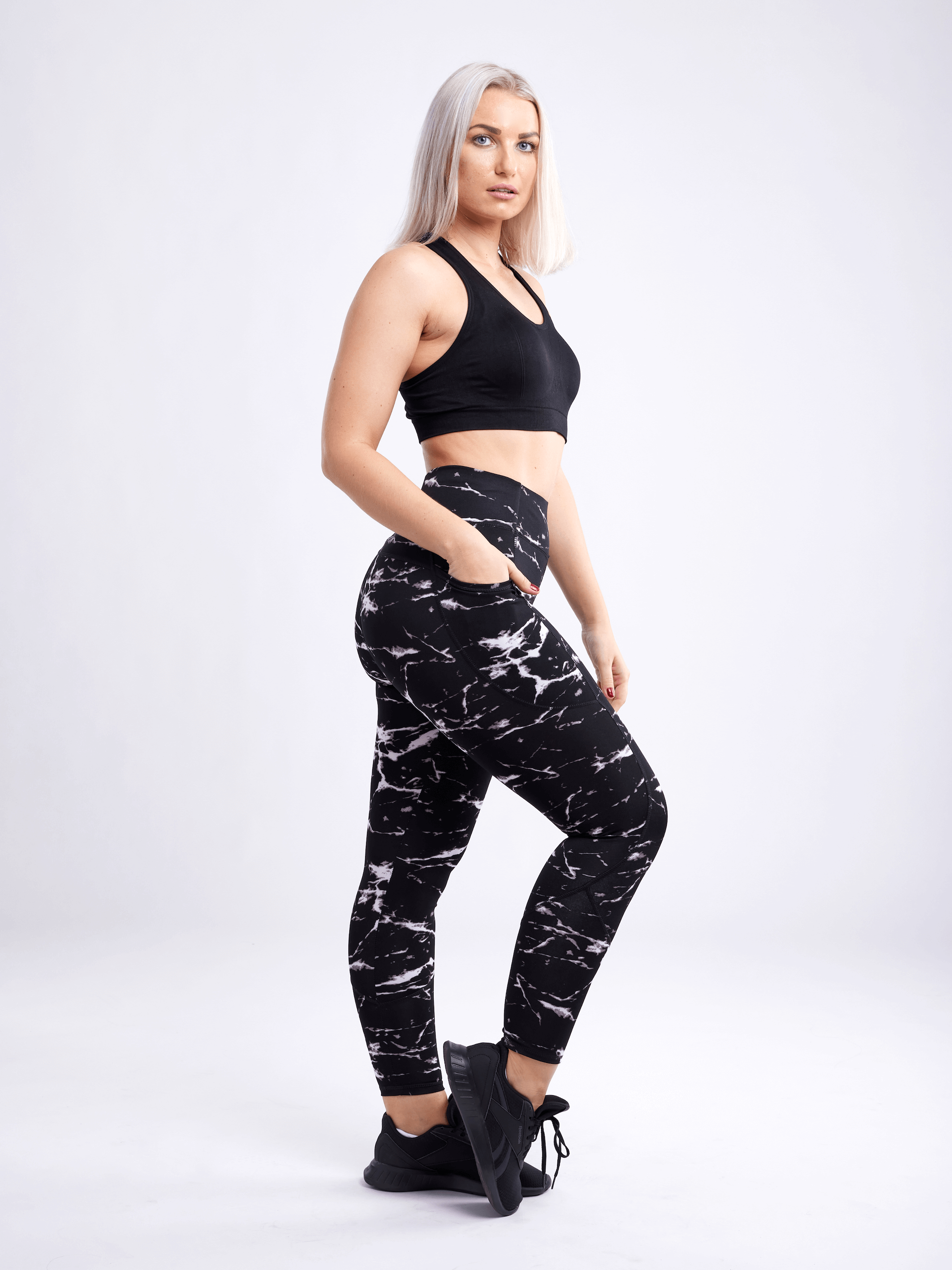 JupiterGear High-Waisted Classic Gym Leggings with Side Pockets by Jupiter Gear