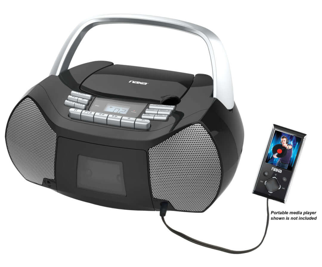 Naxa Portable CD/Cassette Boombox by Jupiter Gear