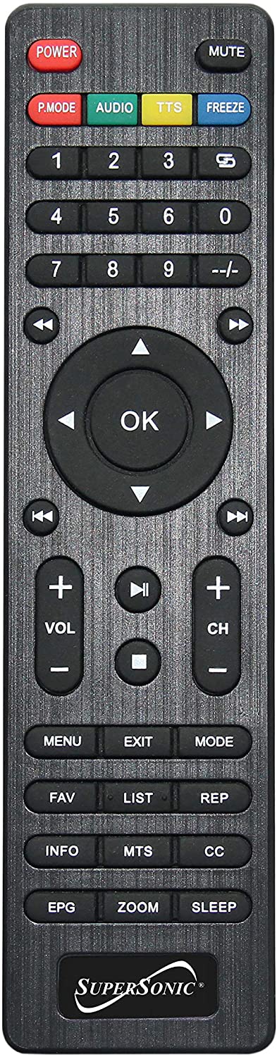 13" Supersonic Portable Digital LED TV with USB, SD, and HDMI Inputs and FM Radio | 12-Volt AC/DC Compatible by Jupiter Gear