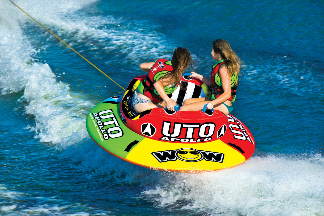 WOW Sports Uto Apollo 2 Person Towable Water Tube For Pool and Lake (18-1090 ) by Jupiter Gear
