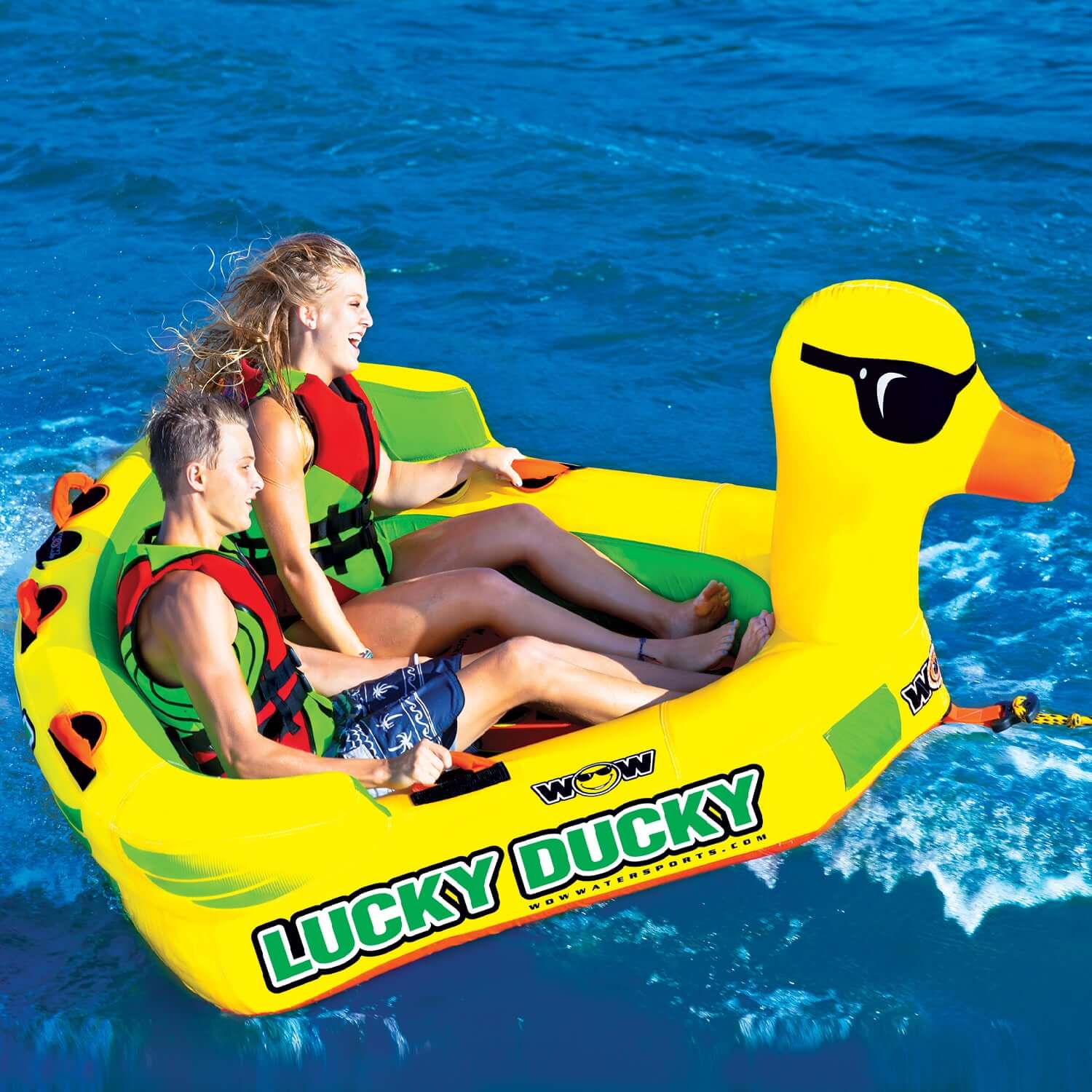 WOW Sports Lucky Ducky 2P Towable (19-1040) by Jupiter Gear