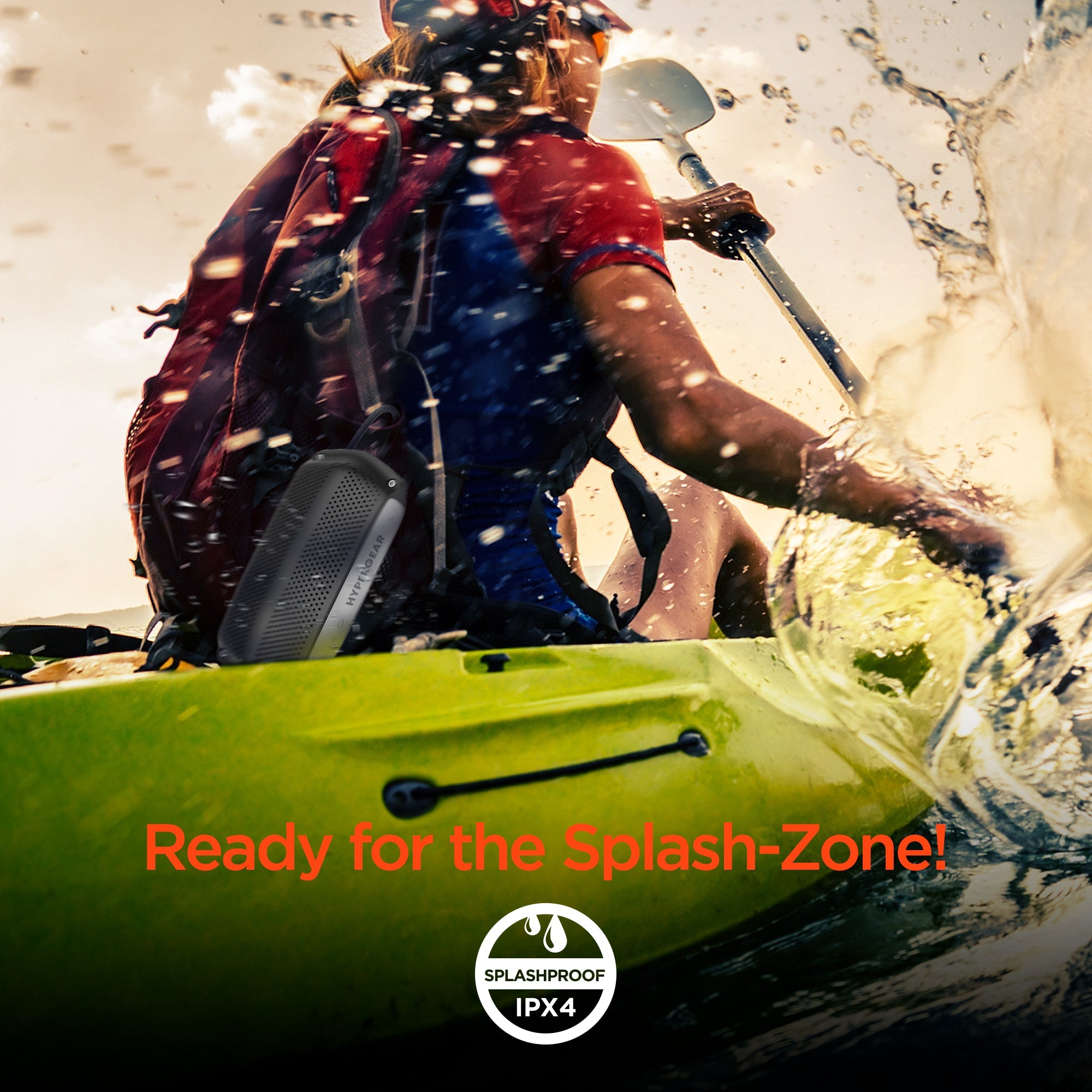 HyperGear Wave Water Resistant Wireless Speaker with Extended Battery Life by Jupiter Gear